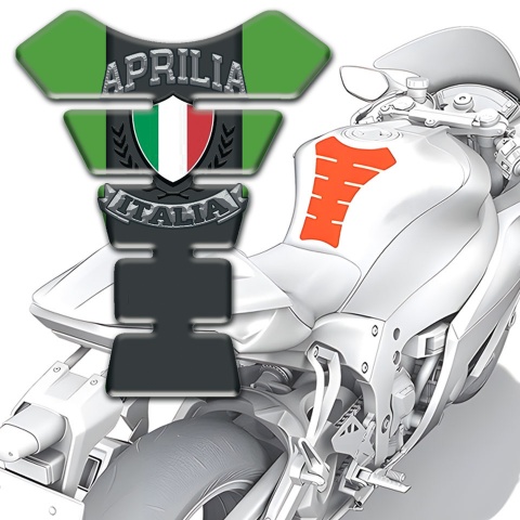 Aprilia Tank Protector Green Base Italia Logo 