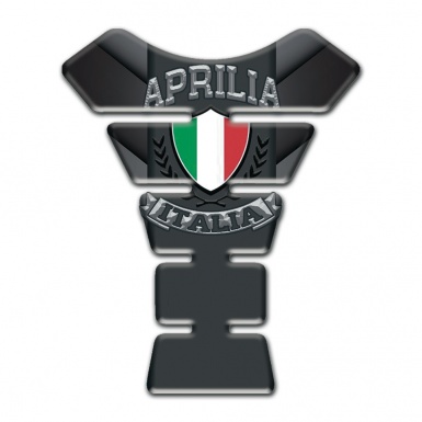 Aprilia Tank Pad Protector Gray Black Details Italia Logo Style 