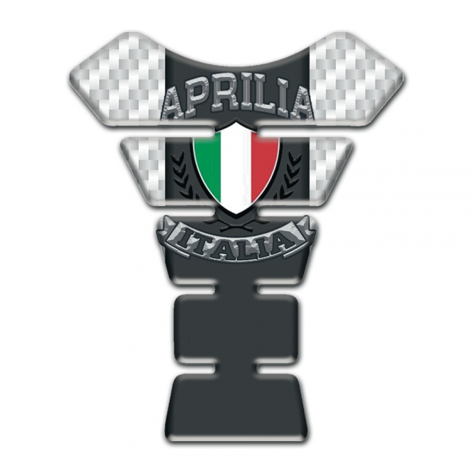 Aprilia Tank Protector White Carbon Italia Logo 