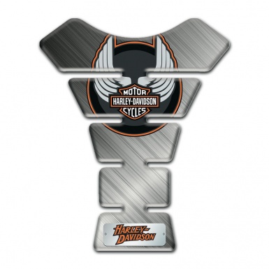 Harley Davidson Tank Guard Pads Matte Base Wings Logo Style 