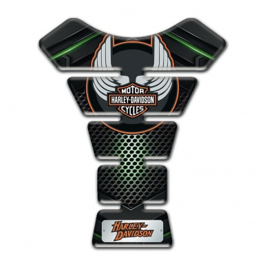 Harley Davidson Tank Fuse Green Shadow base Wings Logo 