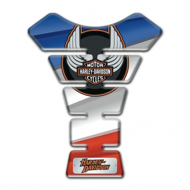 Harley Davidson Tank Pad Protector Colorful Model with Wings Logo 