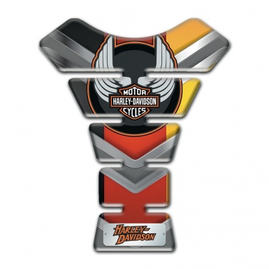 Harley Davidson Tank Fuse Multicolored Model with Wings Logo 