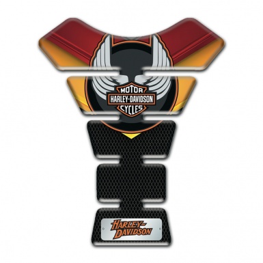 Aprilia Tank Pad Motorbike Fire Colors Base Wings Logo Style 