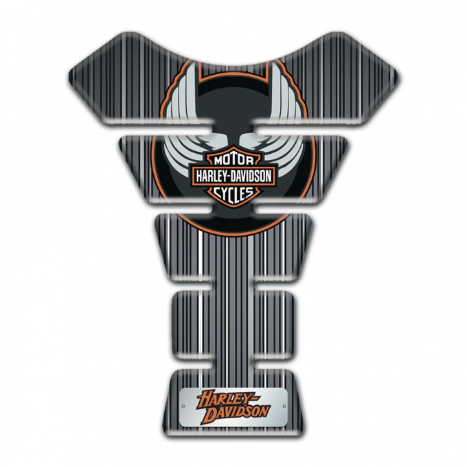 Harley Davidson Tank Pad Protector Gray with White Stripes Edition 