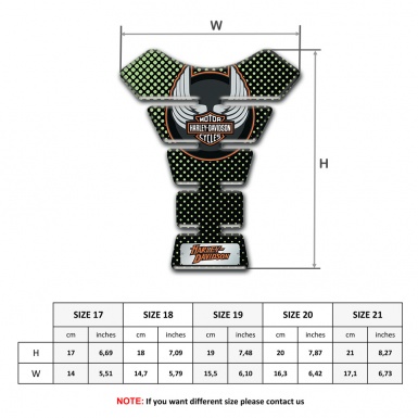 Harley Davidson Tank Protector Green Dots Edition 