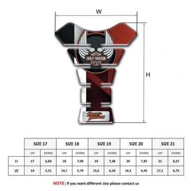 Harley Davidson Tank Pad Motorbike Stylish Edition 