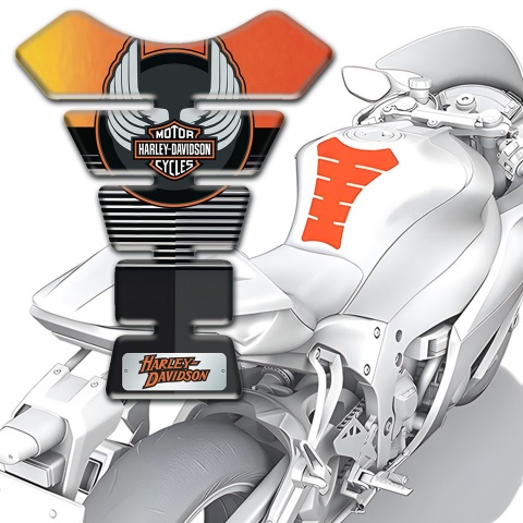 Harley Davidson Tank Protector Orange Black edition 