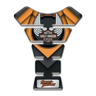 Harley Davidson Tank Pad Motorbike Orange Parts Edition 