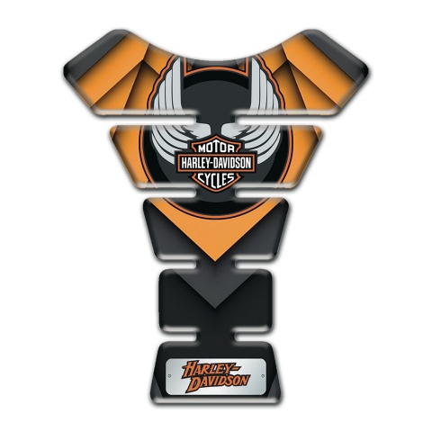 Harley Davidson Tank Pad Motorbike Orange Parts Edition 