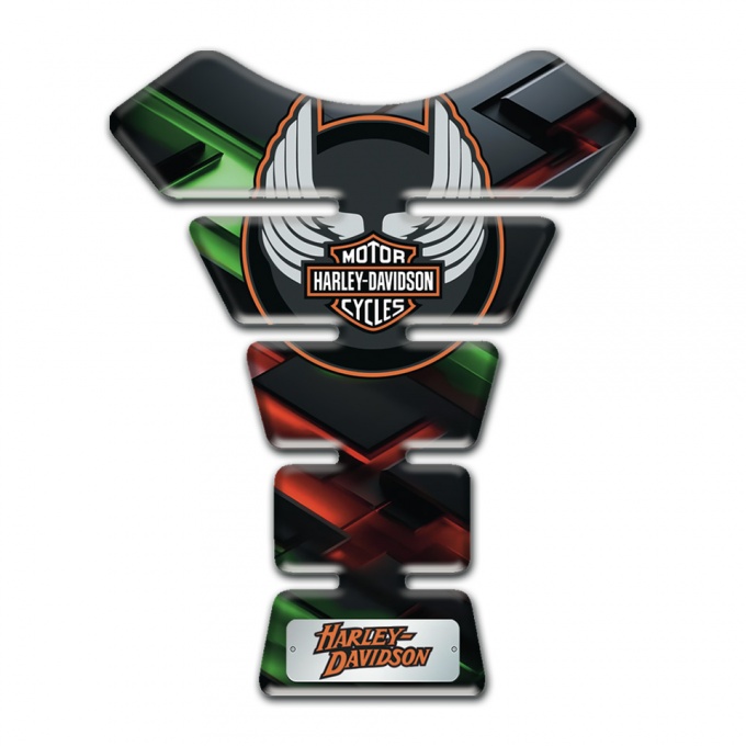 Harley Davidson Tank Pad Protector Unique Colors Print
