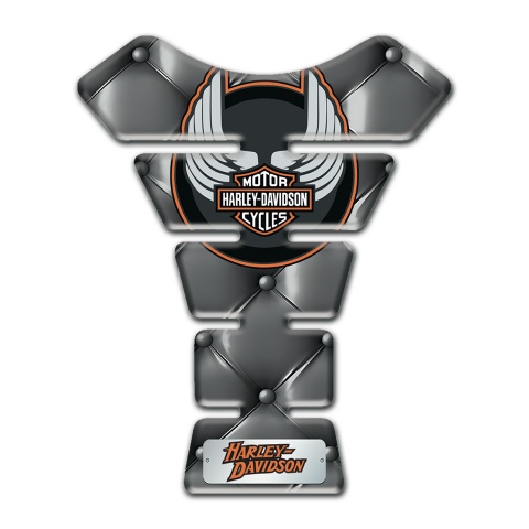 Harley Davidson Tank Pad Protector Gray Leather Effect 