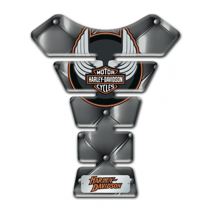Harley Davidson Tank Pad Protector Gray Leather Effect 