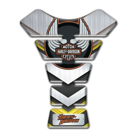 Harley Davidson Tank Fuse Silver Yellow edition 