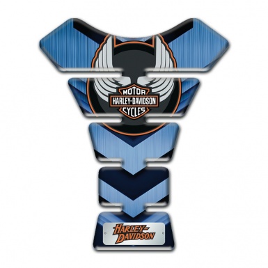Harley Davidson Tank Guard Pads Light and Dark Blue Decoration 