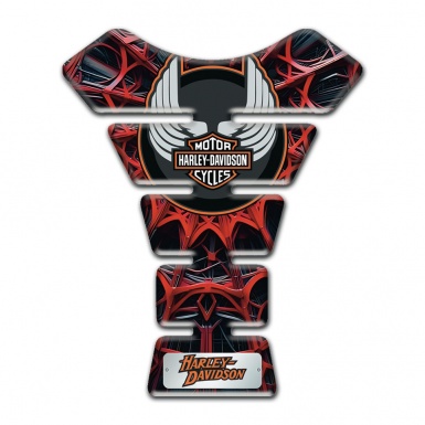 Harley Davidson Tank Guard Pads Red Spider web Edition 