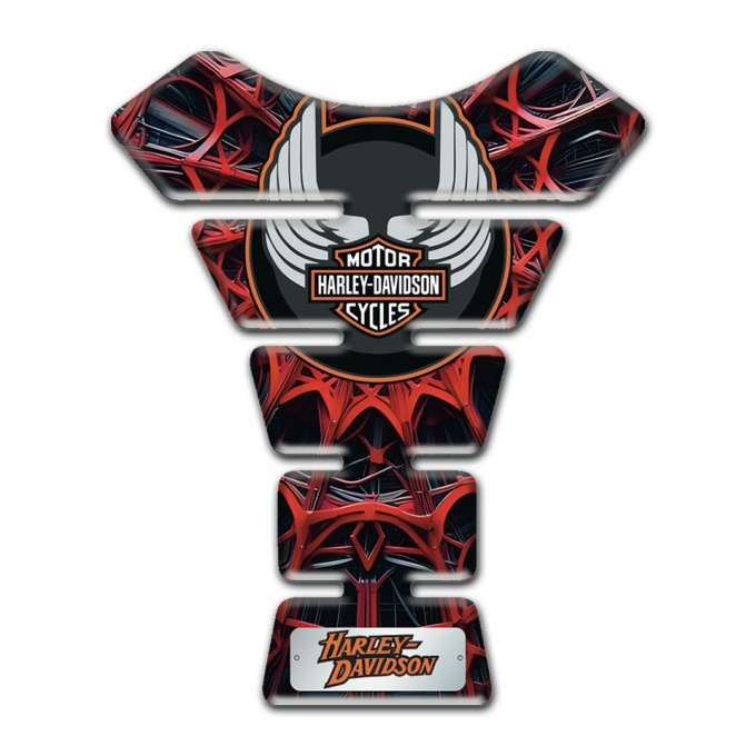 Harley Davidson Tank Guard Pads Red Spider web Edition 