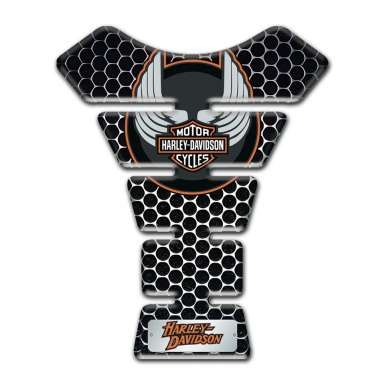 Harley Davidson Tank Pad Motorbike Perforated Steel effect 