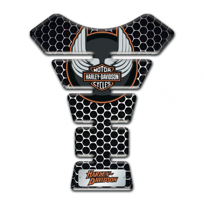 Harley Davidson Tank Pad Motorbike Perforated Steel effect 