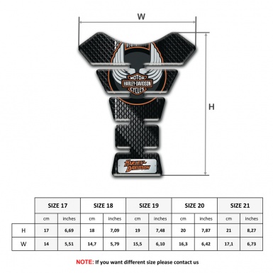 Harley Davidson Tank Protector Black Gray Style 