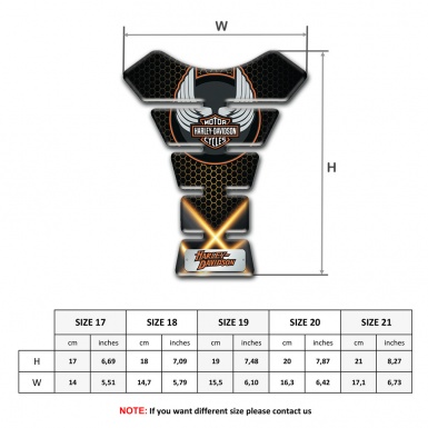 Harley Davidson Tank Fuse Orange Lights Design 