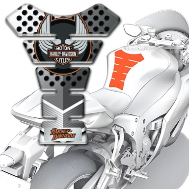 Harley Davidson Tank Guard Pads Perforated effect Model 