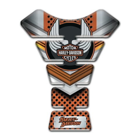 Harley Davidson Tank Pad Motorbike Copper Gray Design 