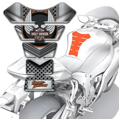 Harley Davidson Tank Protector Stylish Gray design 