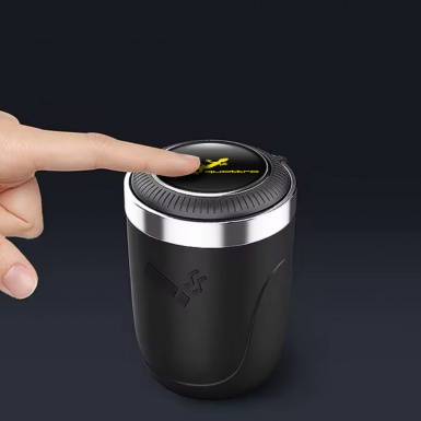 Audi Quattro Trash Can Ashtray Yellow Logo 