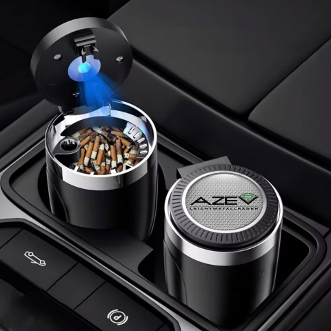 Azev Ashtray Car Accessory  Hoineycomb Logo Design 