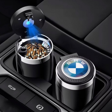 BMW Ashtray Logo Container for Cigarette LED Unique Design Logo 
