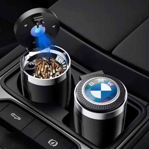 BMW Ashtray Logo Container for Cigarette LED Unique Design Logo 