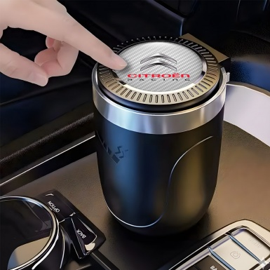 Citroen Car Ashtray for Cigarette white Carbon logo Style 