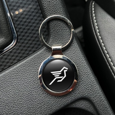 Hamann Key Holder Metal Black White Clean Logo Edition