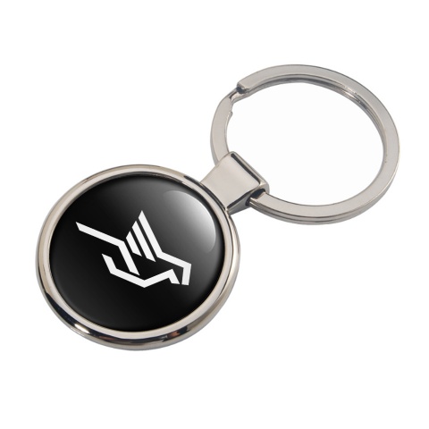Hamann Key Holder Metal Black White Clean Logo Edition