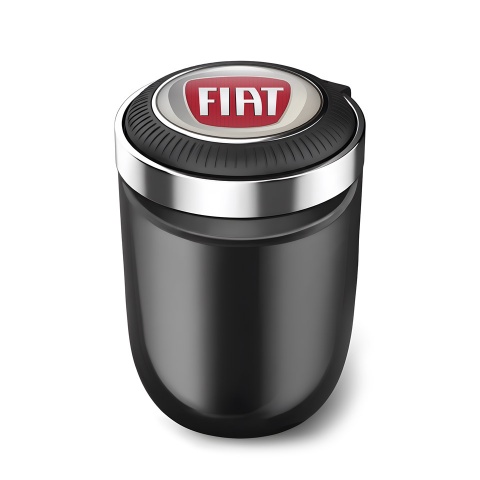 Fiat High-Quality Ashtray Logo Container for Cigarette LED