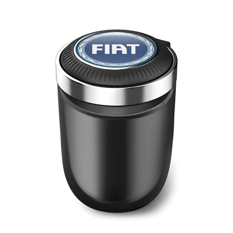 Fiat Trash Can Ashtray Blue Logo Style 