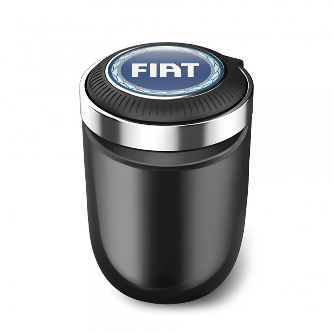 Fiat Trash Can Ashtray Blue Logo Style 