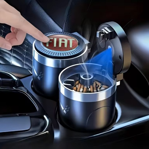 Fiat Logo Edition Car Ashtray for Cigarette LED Light