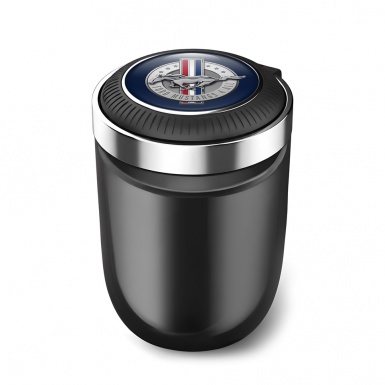 Ford Mustang Trash Can Ashtray Blue Logo Edition