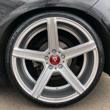 MB design  Wheel Center Cap Domed Stickers Burgundy