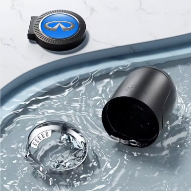 Infiniti Ashtray Logo Container for Cigarette LED Blue Design