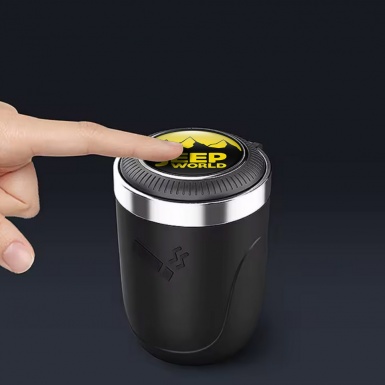 Jeep Automotive Ashtray Yellow Logo and  LED Light