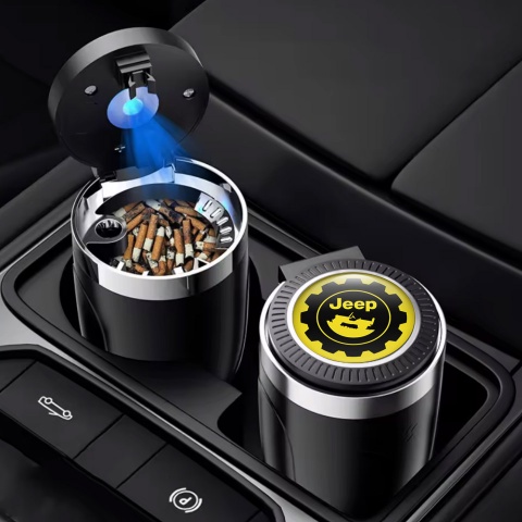 Jeep Ashtray Logo Container for Cigarette LED Limited Edition Model