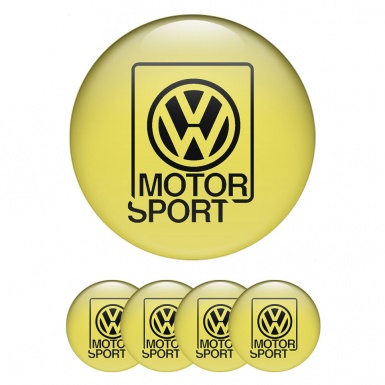 VW Motor Sport Logo Emblem for Center Hup Caps