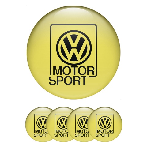 VW Motor Sport Logo Emblem for Center Hup Caps