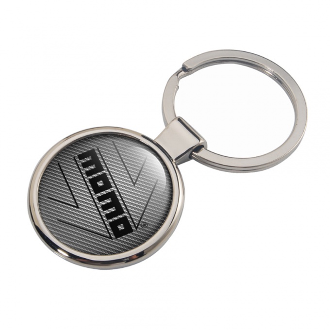 Momo Key Fob Metal Light Carbon Black Arrow Logo Design