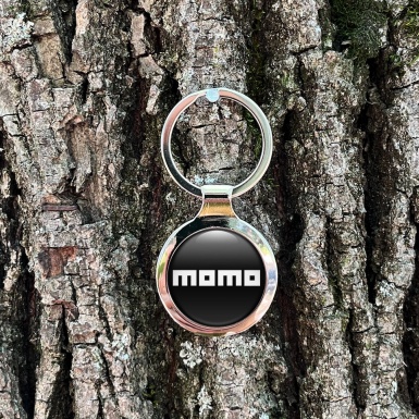 Momo Metal Fob Chain Black Classic White Logo Edition