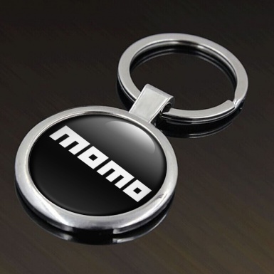 Momo Metal Fob Chain Black Classic White Logo Edition