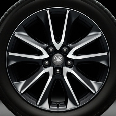 Mazda Speed Sticker Wheel Center Hub Cap White Logo